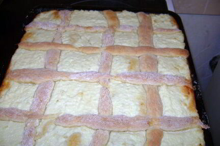 Пирог с творогомСеточка