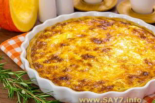 Пирог с тыквой и курицей