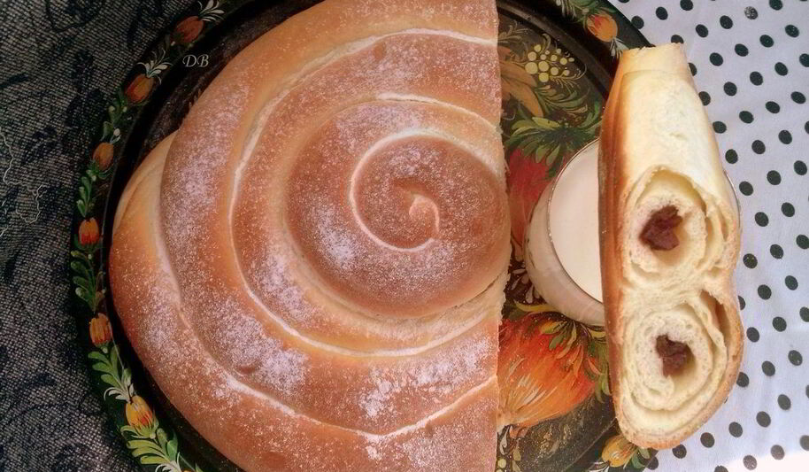 Рецепт пирога улитка с вишней