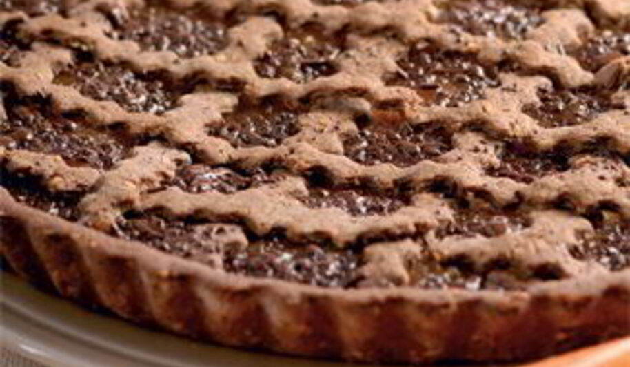 Рецепт шоколадного пирога с курагой