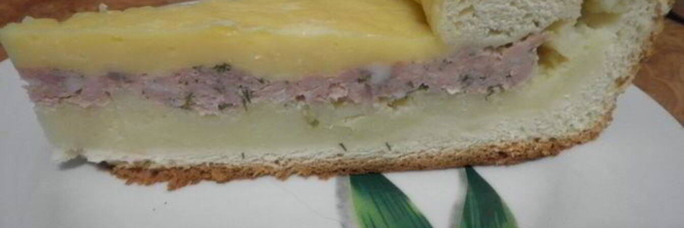 Слоеный пирог с мясом
