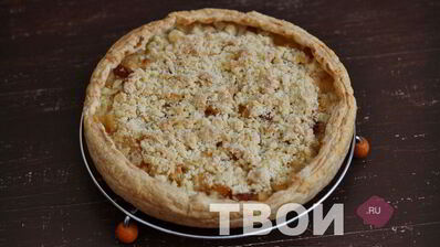 слоеный яблочный пирог