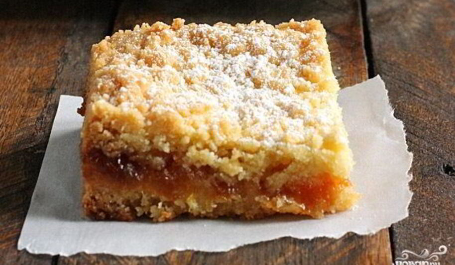 Рецепт тертого пирога с вареньем