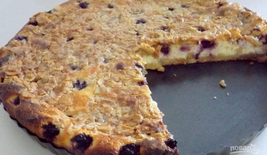 Рецепт творожного пирога с хрустящей корочкой