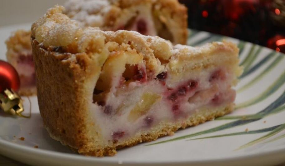 Рецепт яблочного пирога со штрейзелем