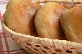 Пирожки из муки с фаршем и творожным сыром