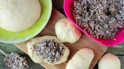 пирожки печеные с легким и рисом