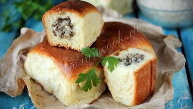 пирожки печеные с легким и рисом
