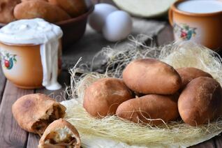 Пирожки с капустой и яйцом на заварном тесте