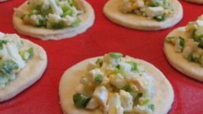 пирожки с рисом и яйцом