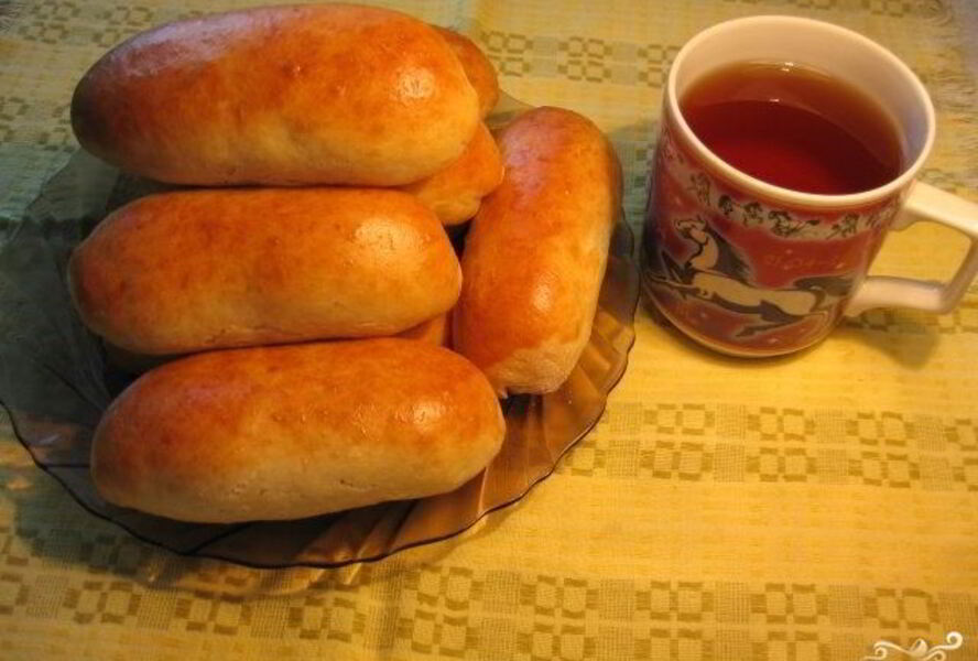 Пирожки с сосиской в духовке