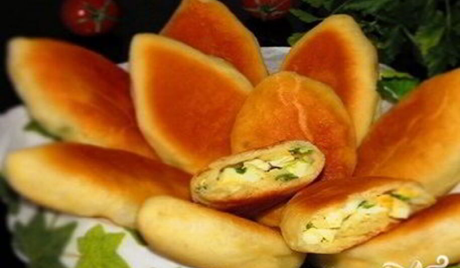 Рецепт пирожков с зеленым луком