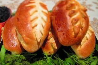 Постные пирожки с грибами