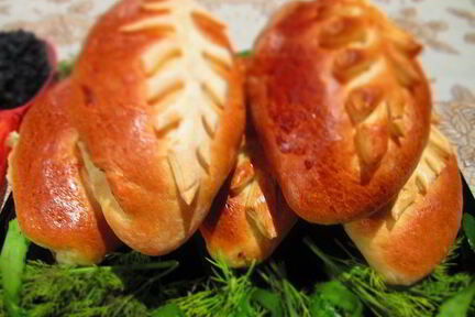 Постные пирожки с грибами