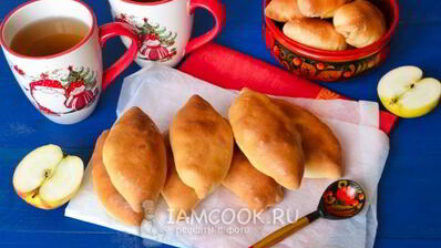 постные пирожки с яблоками