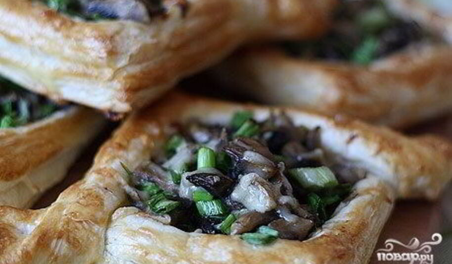 Рецепт слоеных пирожков с начинкого