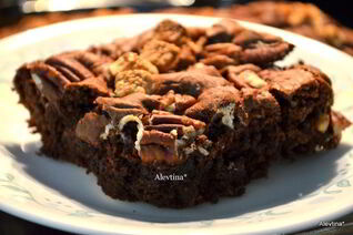 Брауни с пекан и маршмэллоу