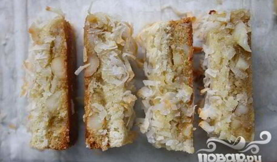 Рецепт кокосовых пирожных с орехами