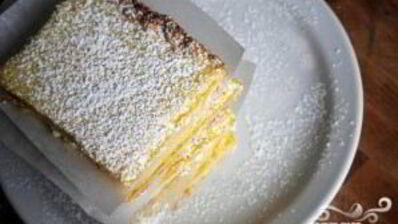 лимонно-кокосовые пирожные