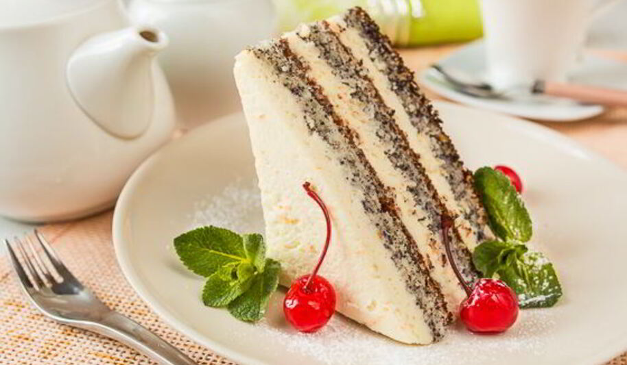 Рецепт макового пирожного с апельсиновым кремом