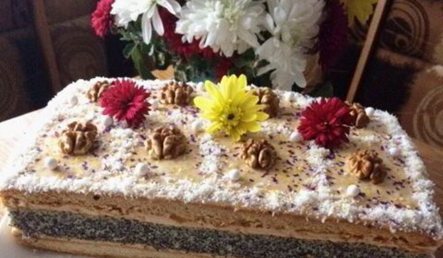 Рецепт пирожных маковых с кофейным кремом