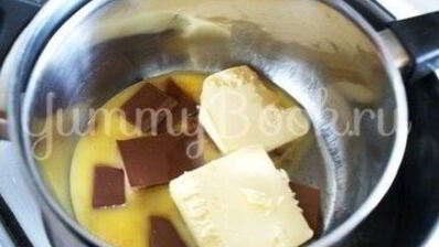 пирожные шоколадное безе с орехами