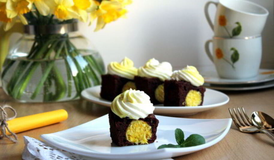 Рецепт шоколадного пирожного сюрприз