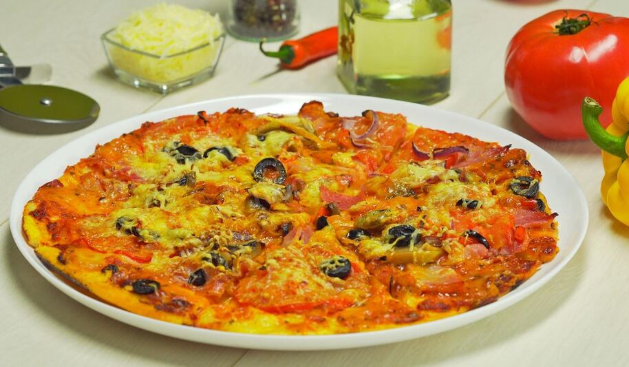 Рецепт пиццы два сыра три мяса