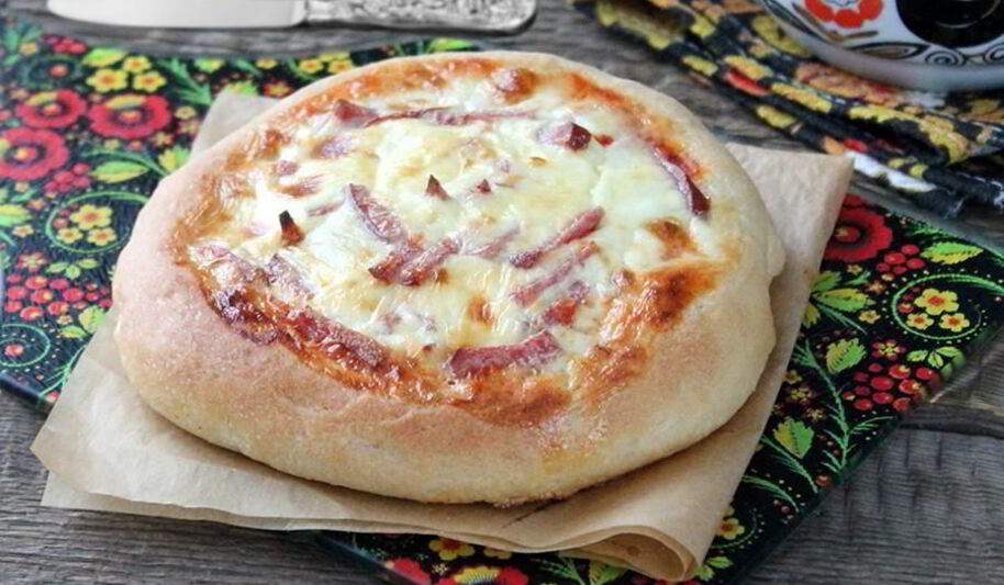 Рецепт пиццы из хлебного теста