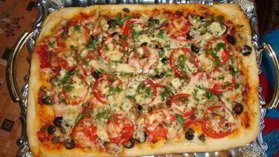 пицца на манке