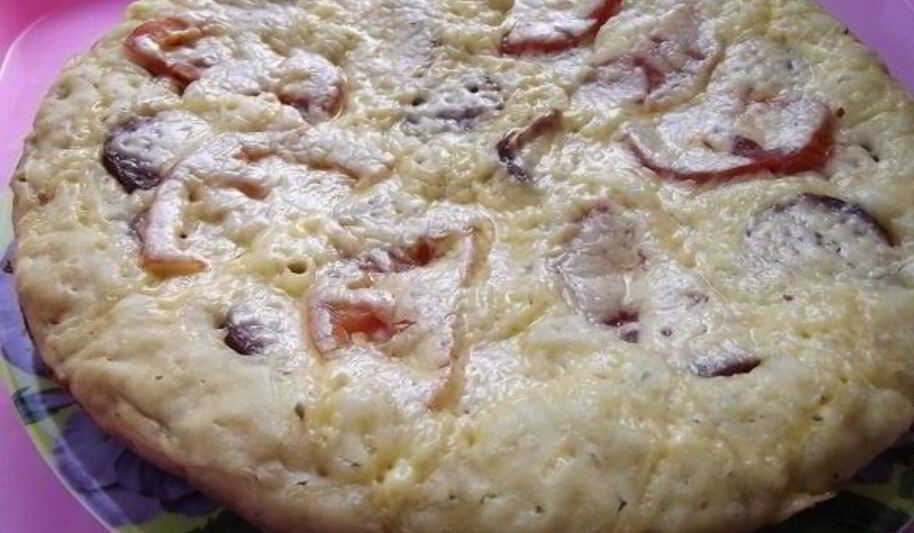 Рецепт пиццы на сковороде без сметаны