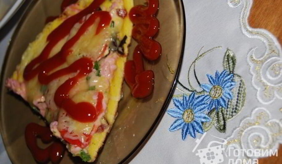 Рецепт пиццы на сковороде