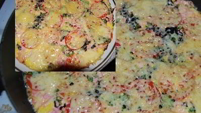 пицца на сковороде