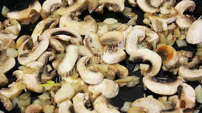 пицца постная с грибами