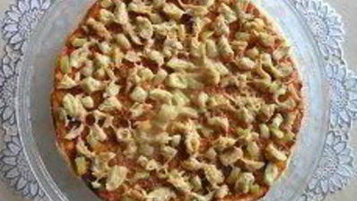 пицца с курицей и перцем в микроволновке