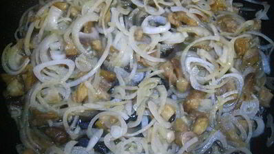 пицца с лесными грибами