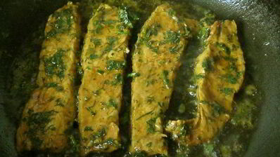 пицца с маринованным мясом