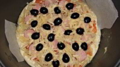 пицца с помидорами в мультиварке