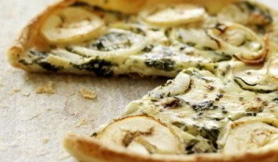 Рецепт пиццы с утиным мясом, зеленым луком и соусом хойсин