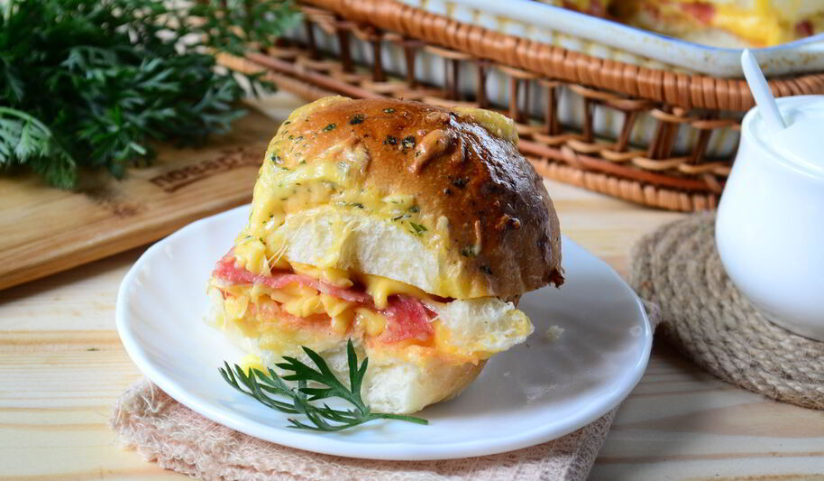 Рецепт пиццы в мягких булочках