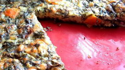 сырная пицца на хлебе