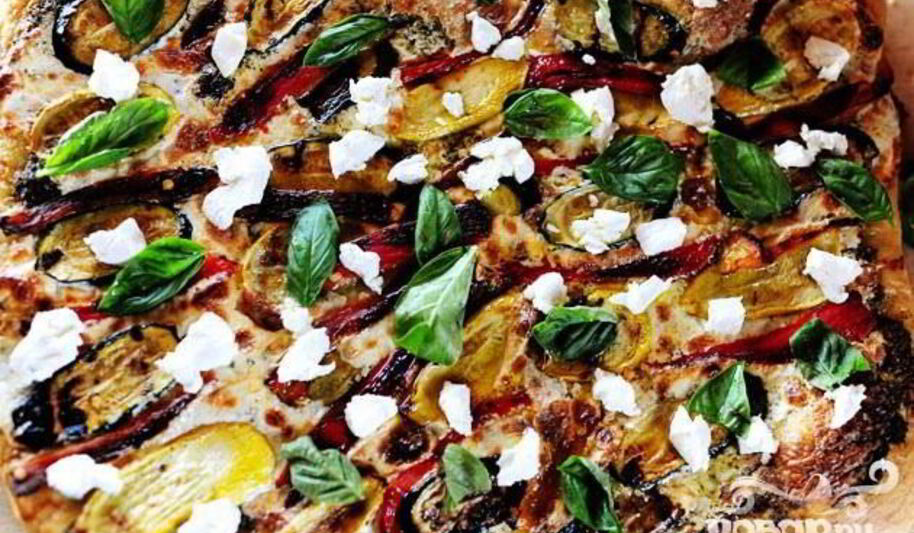 Рецепт вегетарианской пиццы на гриле