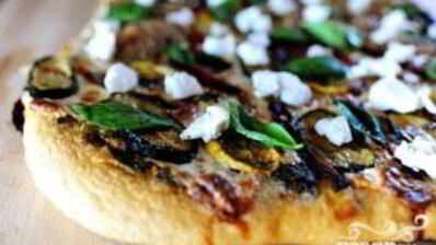 вегетарианская пицца на гриле