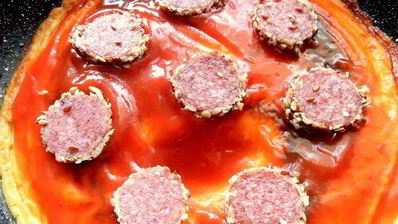 заливная пицца в сковороде