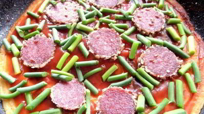 заливная пицца в сковороде