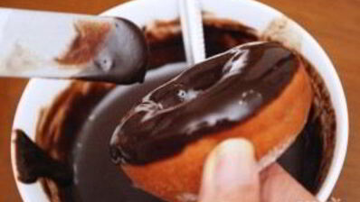 пончики с шоколадом