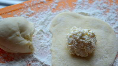 пончики с творогом