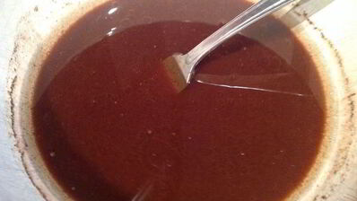 постная шоколадная коврижка с клюквой