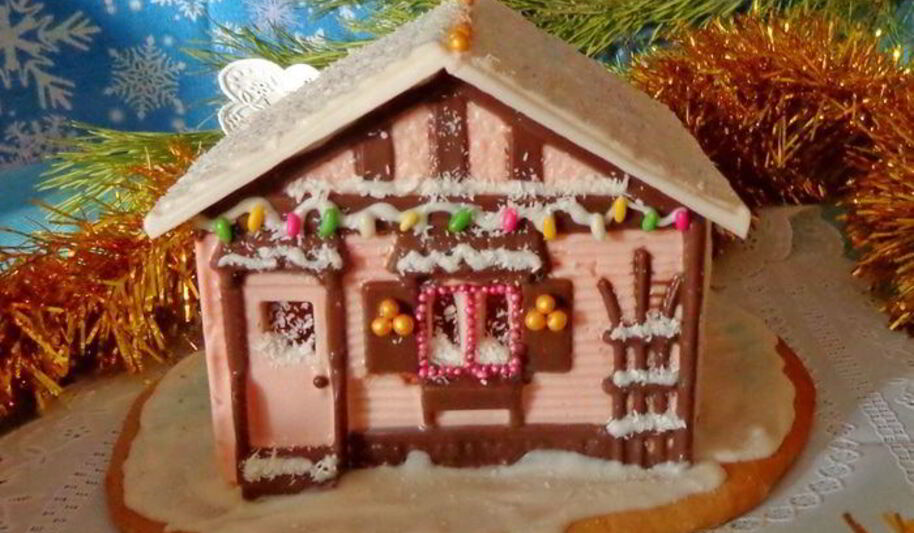 Рецепт шоколадна-пряничного домик