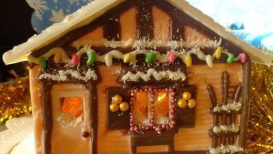 шоколадно-пряничный домик